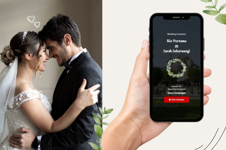 Undangan Resepsi Nikah Digital